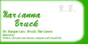marianna bruck business card
